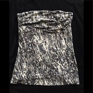 🔥Strapless knit animal print tank top
